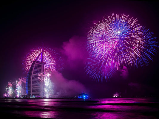 Burj Al Arab is one of the most famous locations for New Year's Eve fireworks in Dubai (Credit: Pexels)